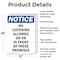 Signmission No Loitering Allowed On Or In OSHA Notice Sign, Aluminum, 12in W x 18in L, 2PK OS-2PACK-NS-A-1218-V-14685 - alternate 3